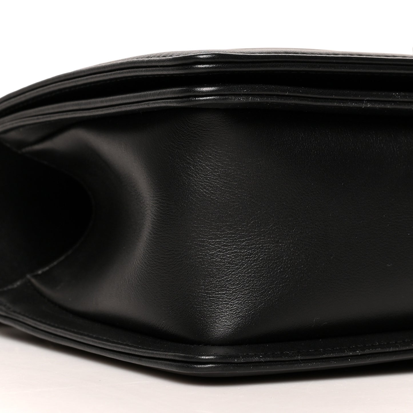 Calfskin Quilted Medium Boy Flap Black