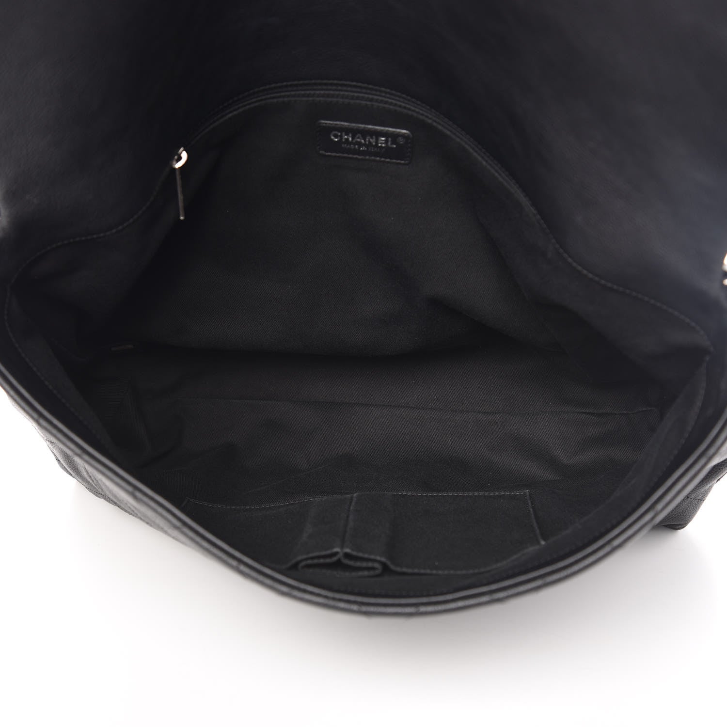 Chanel Grained Calfskin Stitched Large Braided With Style Flap Black 5 of 11
