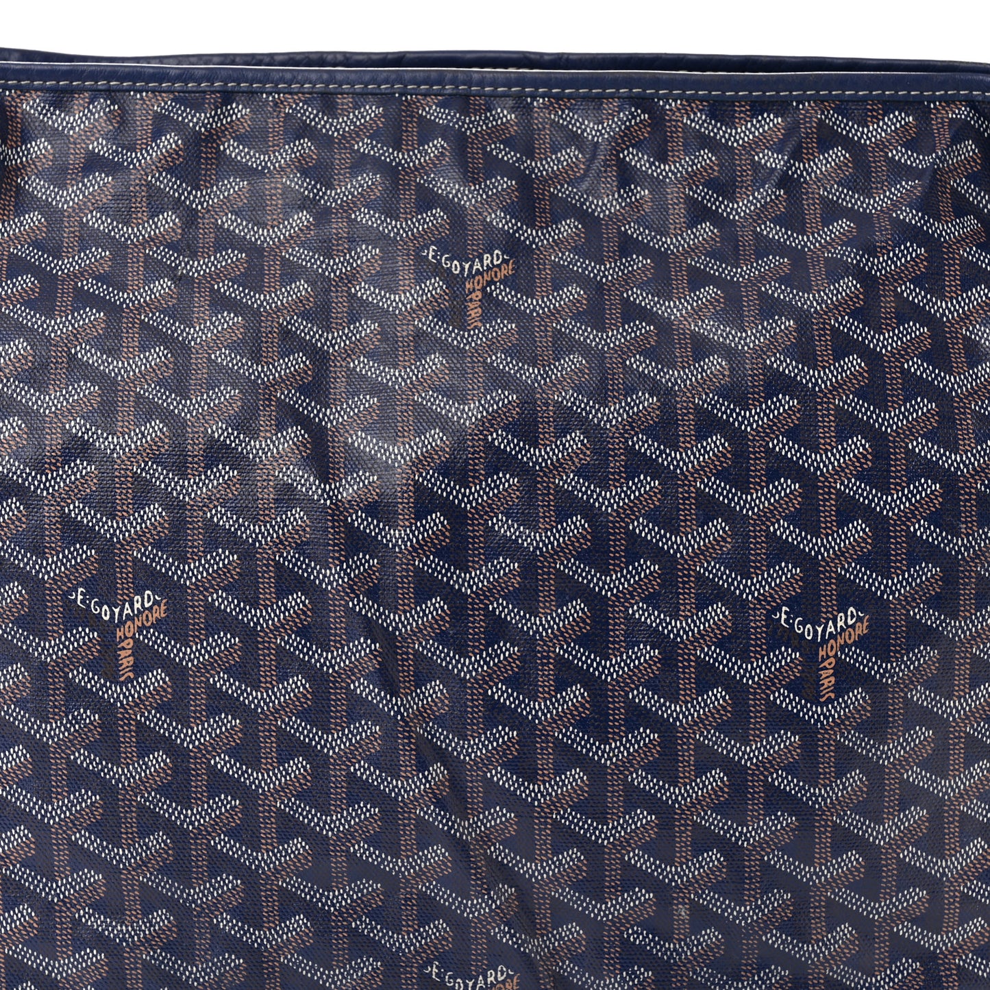 Goyardine Fidji Zip Hobo Navy