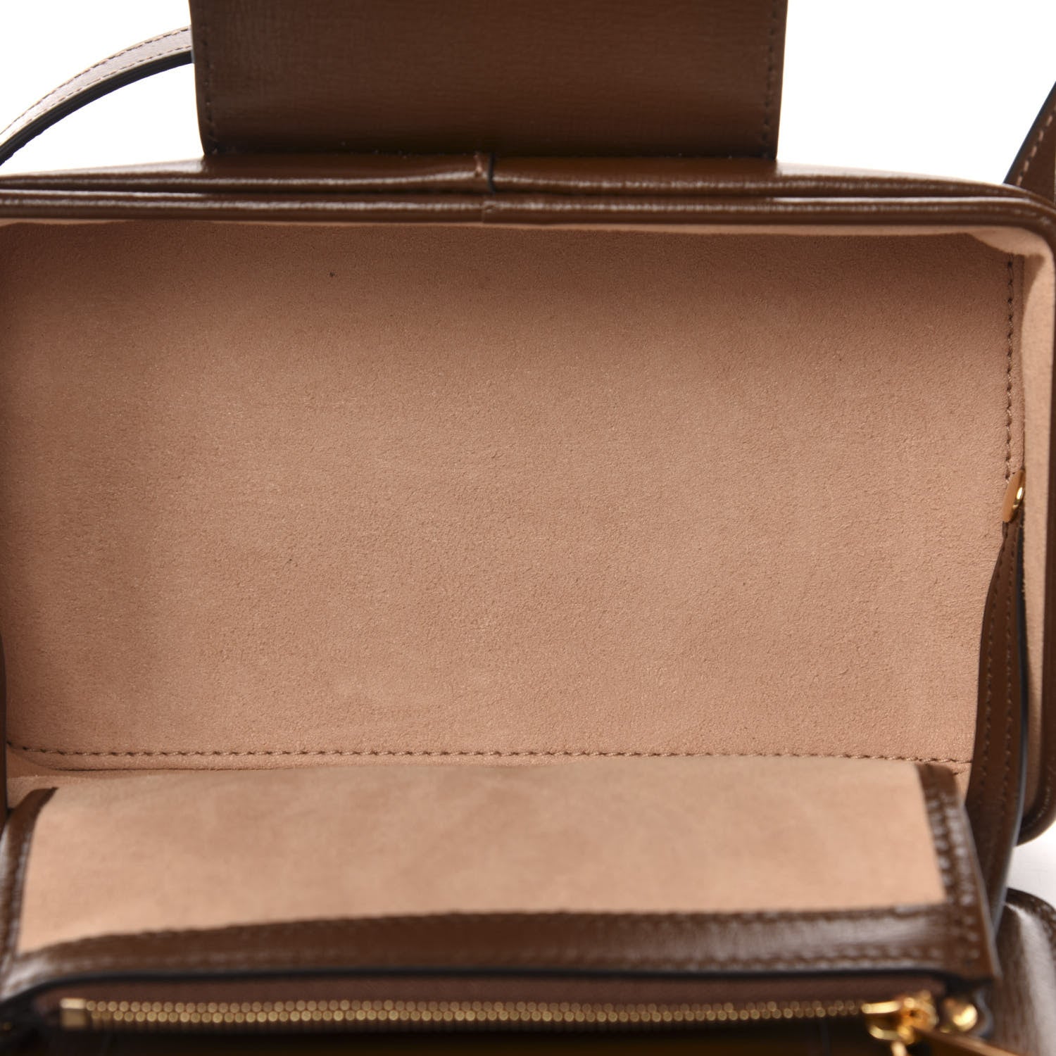 Gucci GG Supreme Monogram Mini Clasp Bag Beige Brown 6 of 12