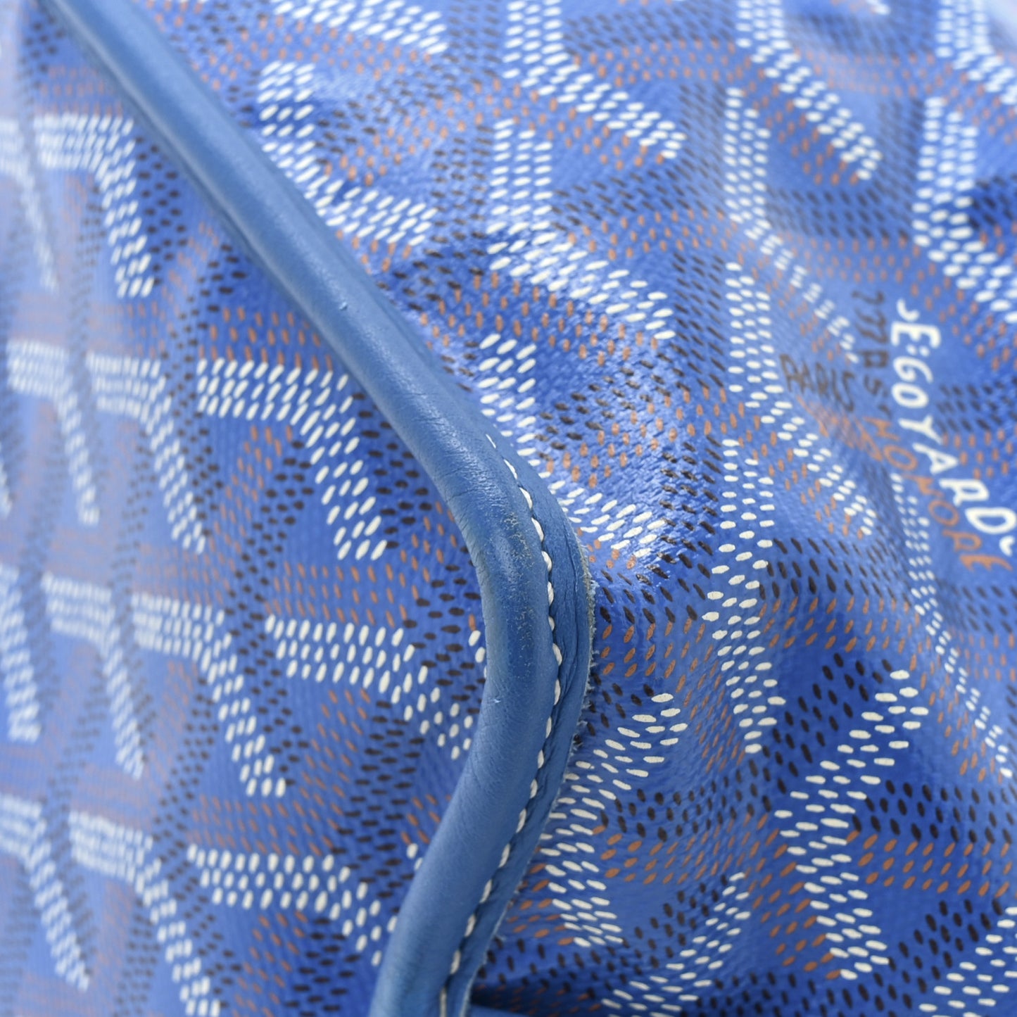 Goyardine Reversible Mini Anjou Sky Blue