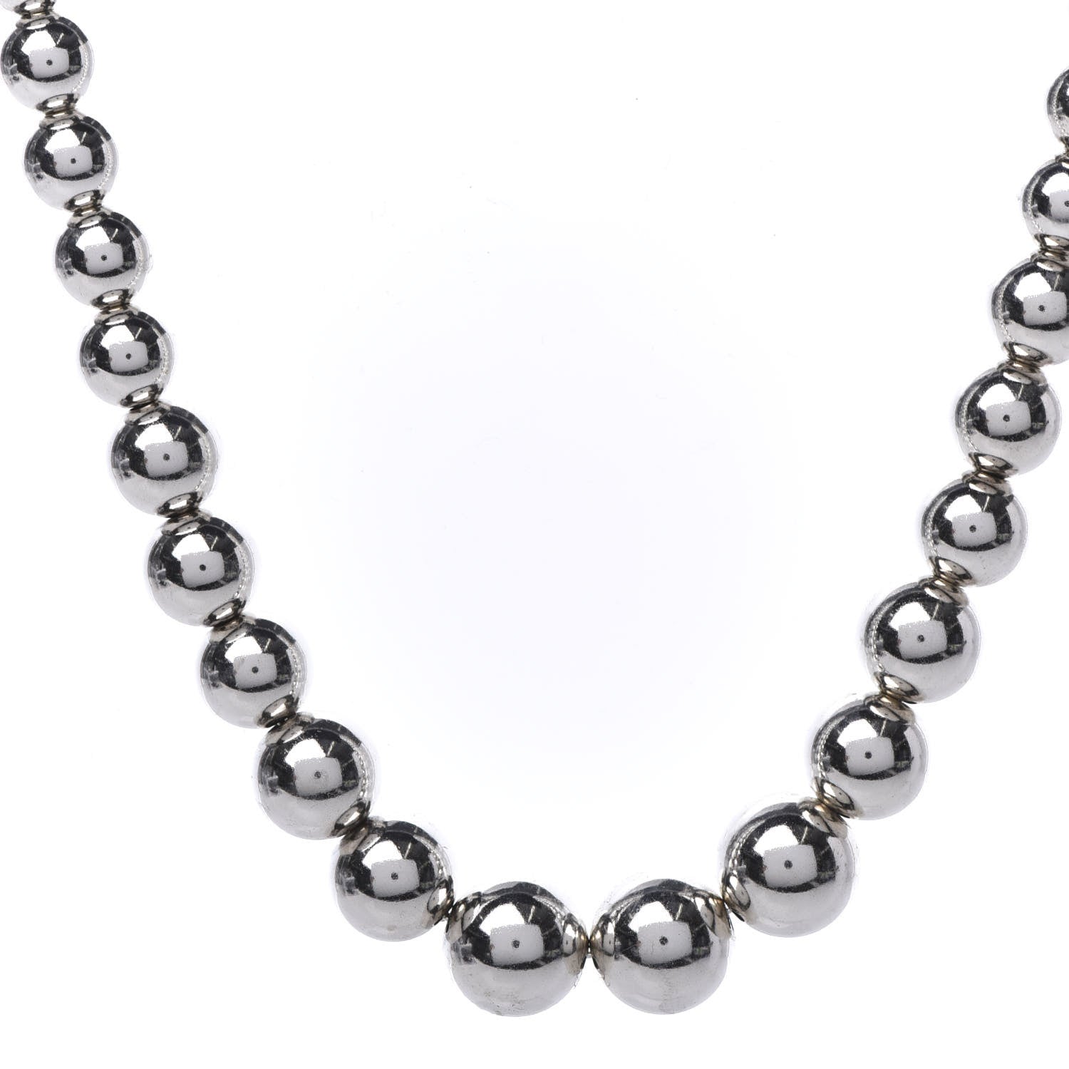 Tiffany Sterling Silver HardWear Graduated Ball Necklace 4 of 6