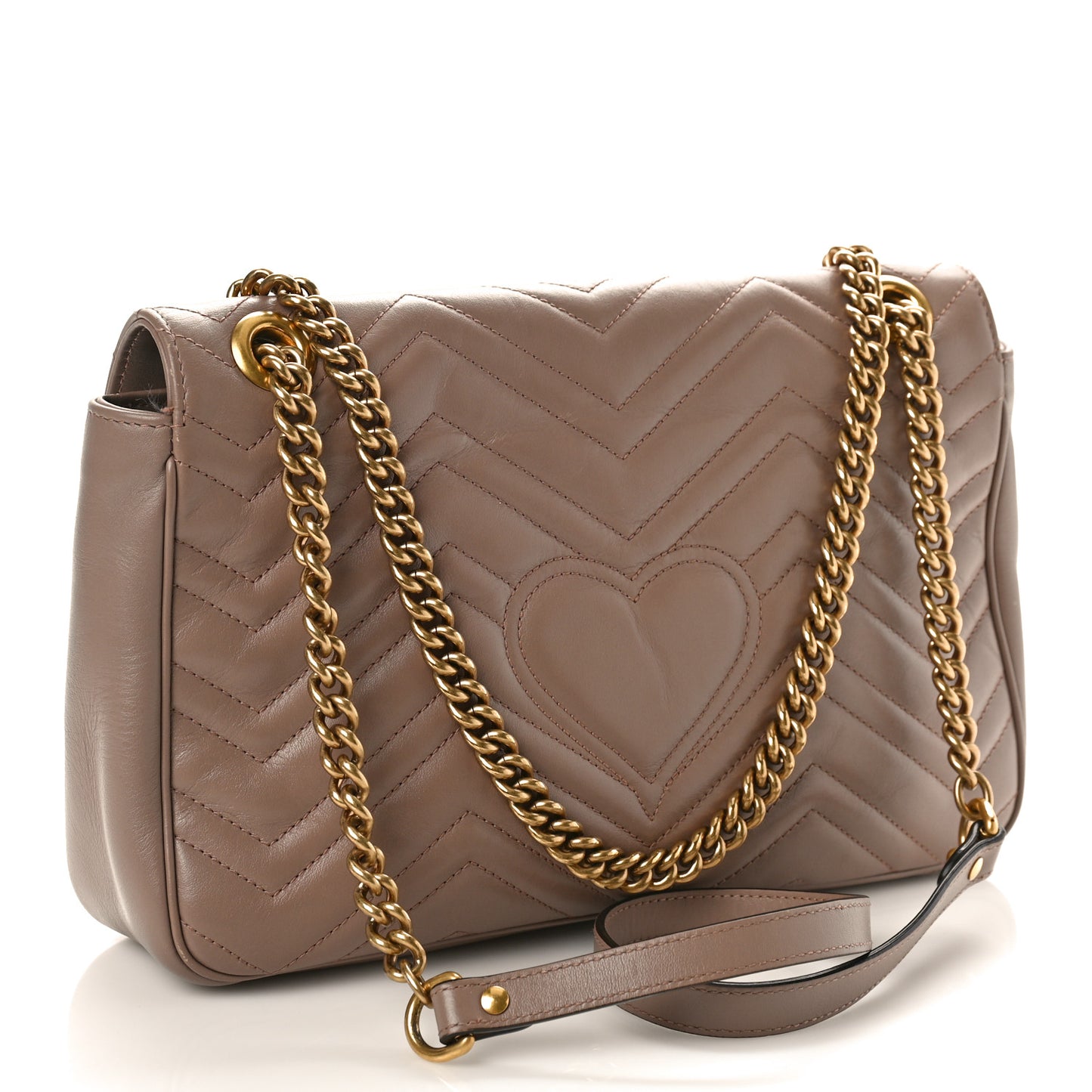 Calfskin Matelasse Medium GG Marmont Shoulder Bag Porcelain Rose