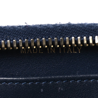 Chanel Caviar Quilted Filigree Zip Around Wallet Navy 9 of 10