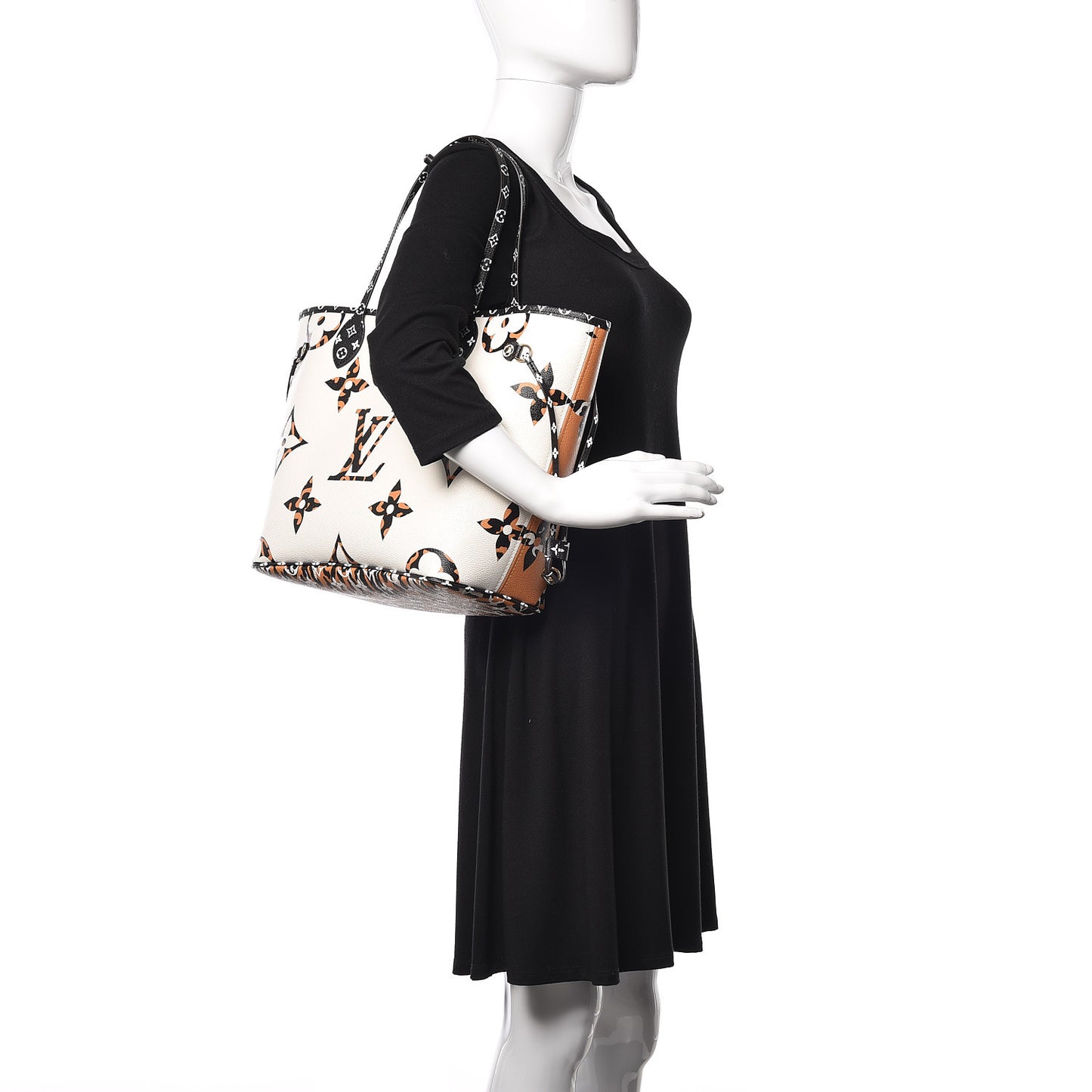 Monogram Giant Jungle Neverfull MM Ivory