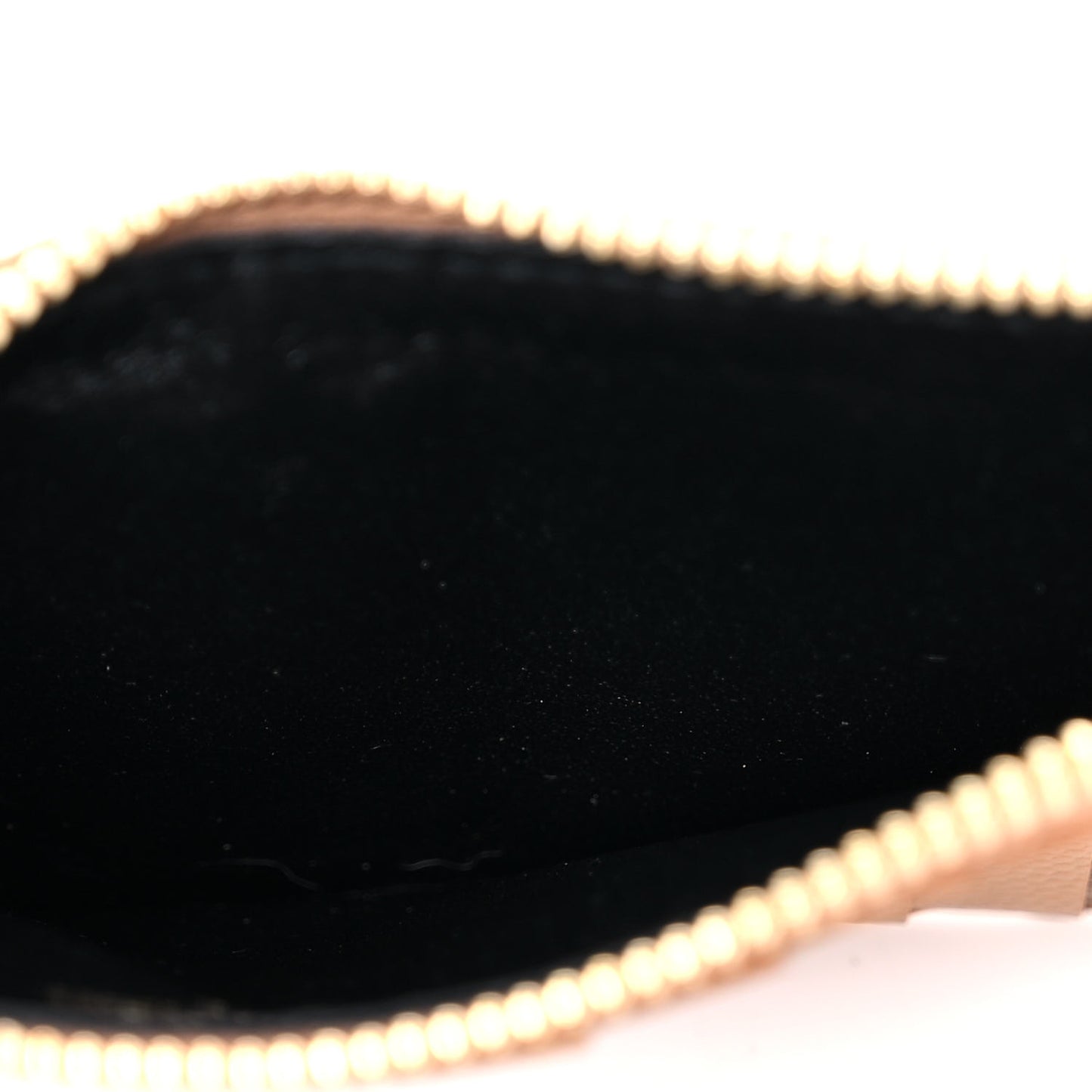 Grain De Poudre Matelasse Chevron Monogram Fragments Zippered Card Case Cork