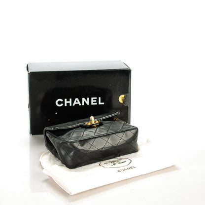 Chanel Lambskin Quilted Mini Square Flap Black 4 of 9