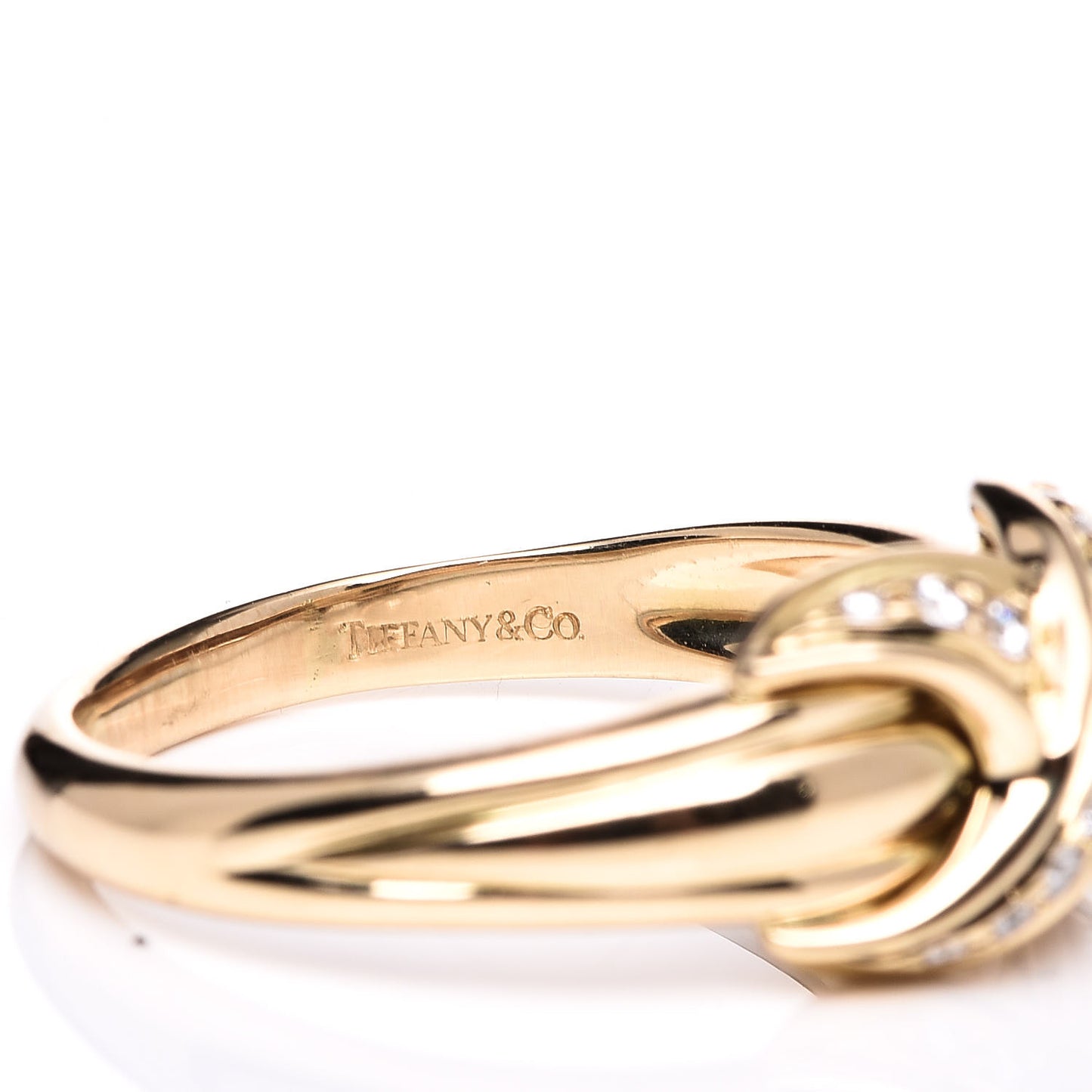 18K Yellow Gold Diamond Signature X Ring 57 8
