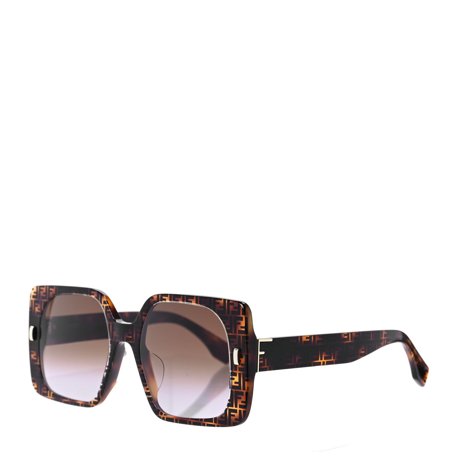 Fendi Acetate Fendi Bold Sunglasses FE40036U Havana Black 1 of 6