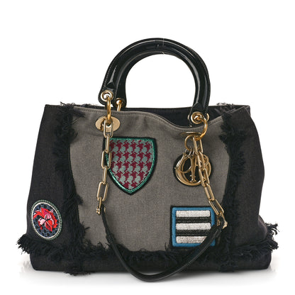 Christian Dior Denim Dior D Light Tote Multi 1 of 10