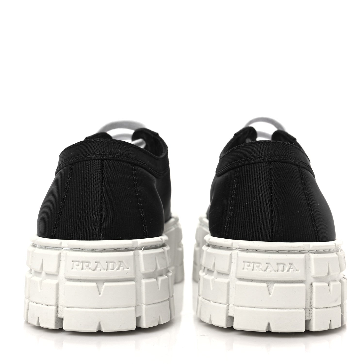 Prada Re-Nylon Gabardine Triangle Logo Double Wheel 50mm Sneakers 39 Black 5 of 8