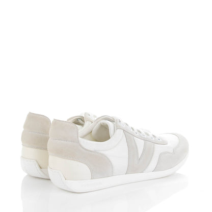 Louis Vuitton Suede Nylon Sneakers 8 White 4 of 8