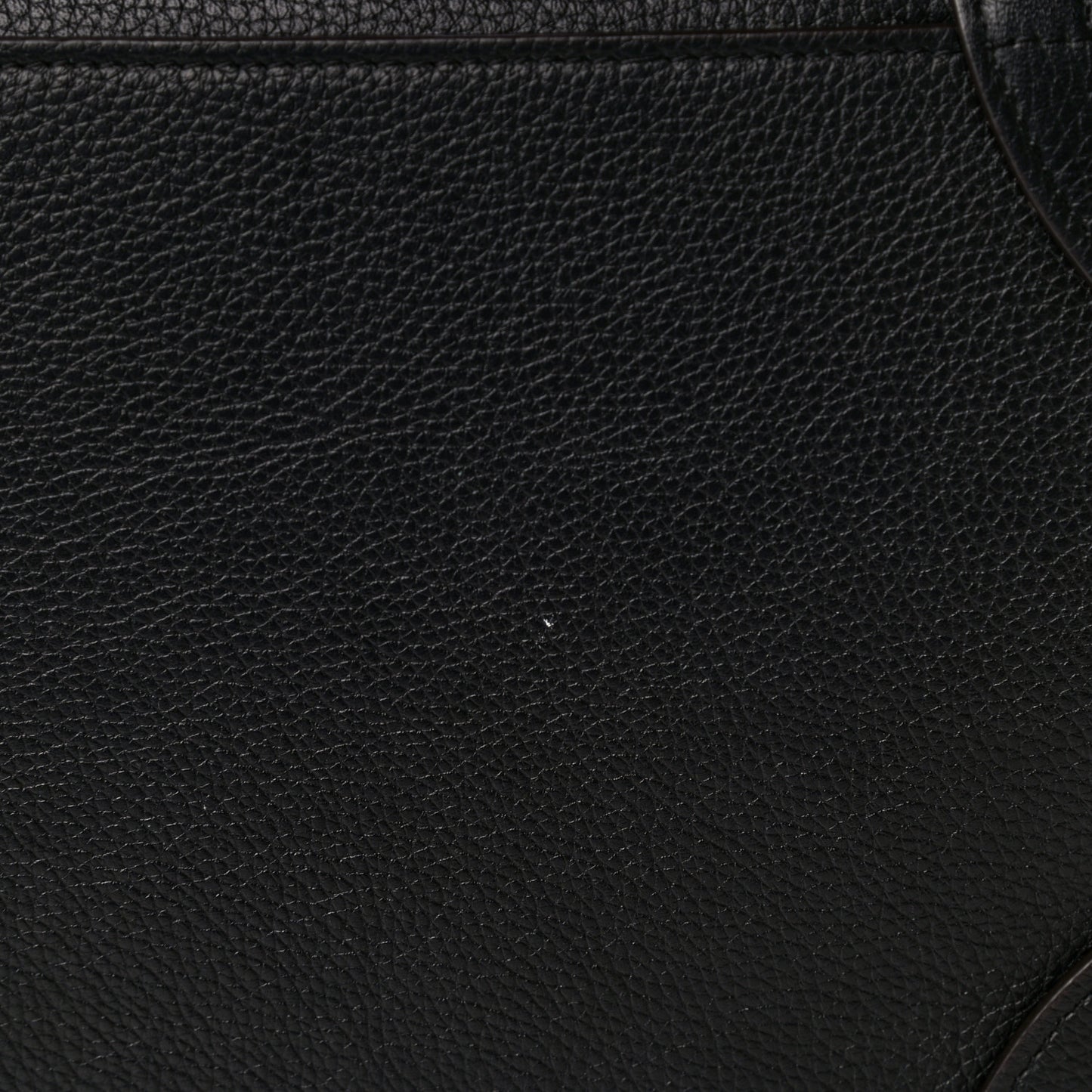 Drummed Calfskin Mini Luggage Black