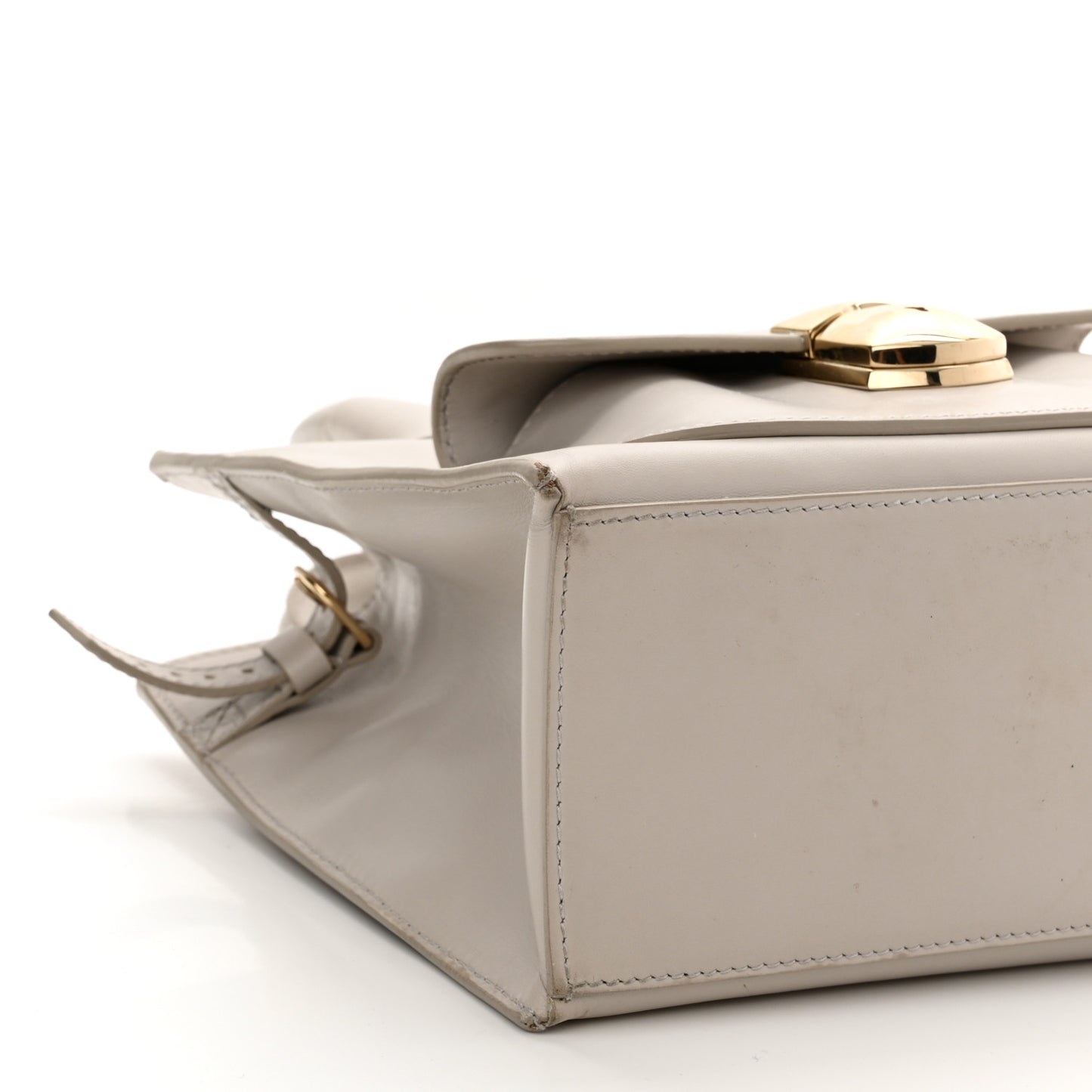 Calfskin Padlock Mini All Afternoon Tote Gris Glace