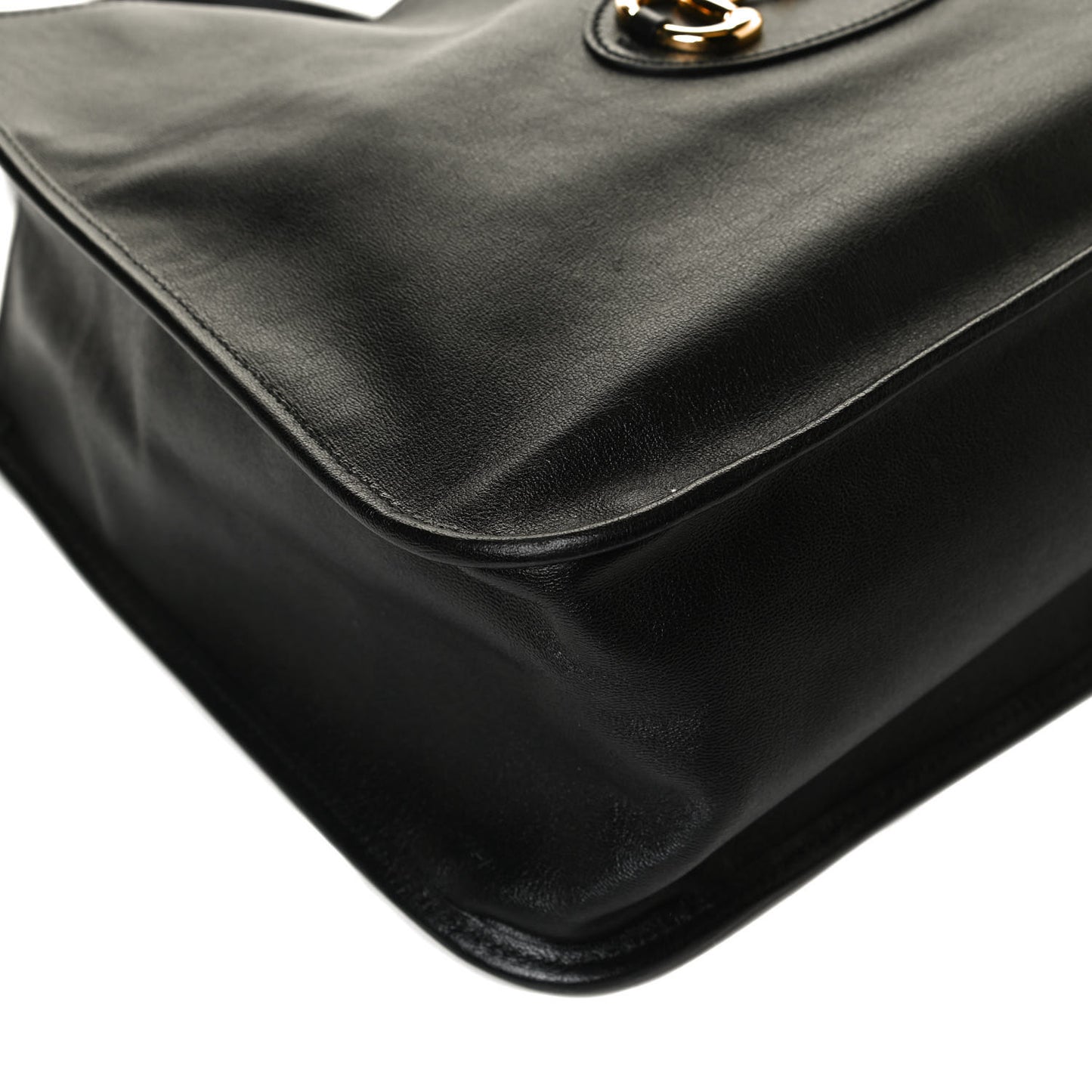 New Sakai Calfskin Lux Horsebit 1955 Tote Bag Black
