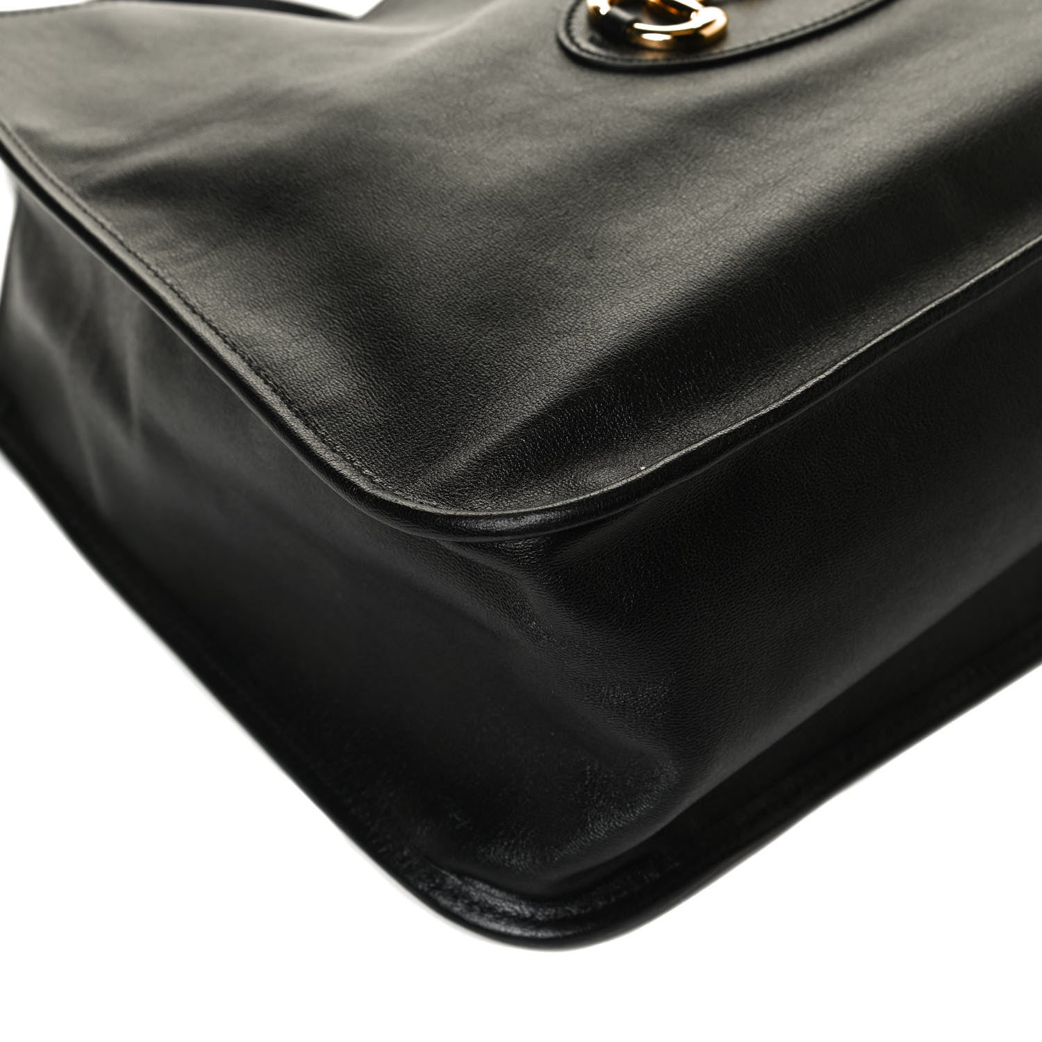 Gucci New Sakai Calfskin Lux Horsebit 1955 Tote Bag Black 12 of 14