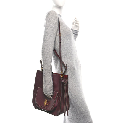 Mulberry Silky Calfskin Amberley Hobo Burgundy 2 of 9