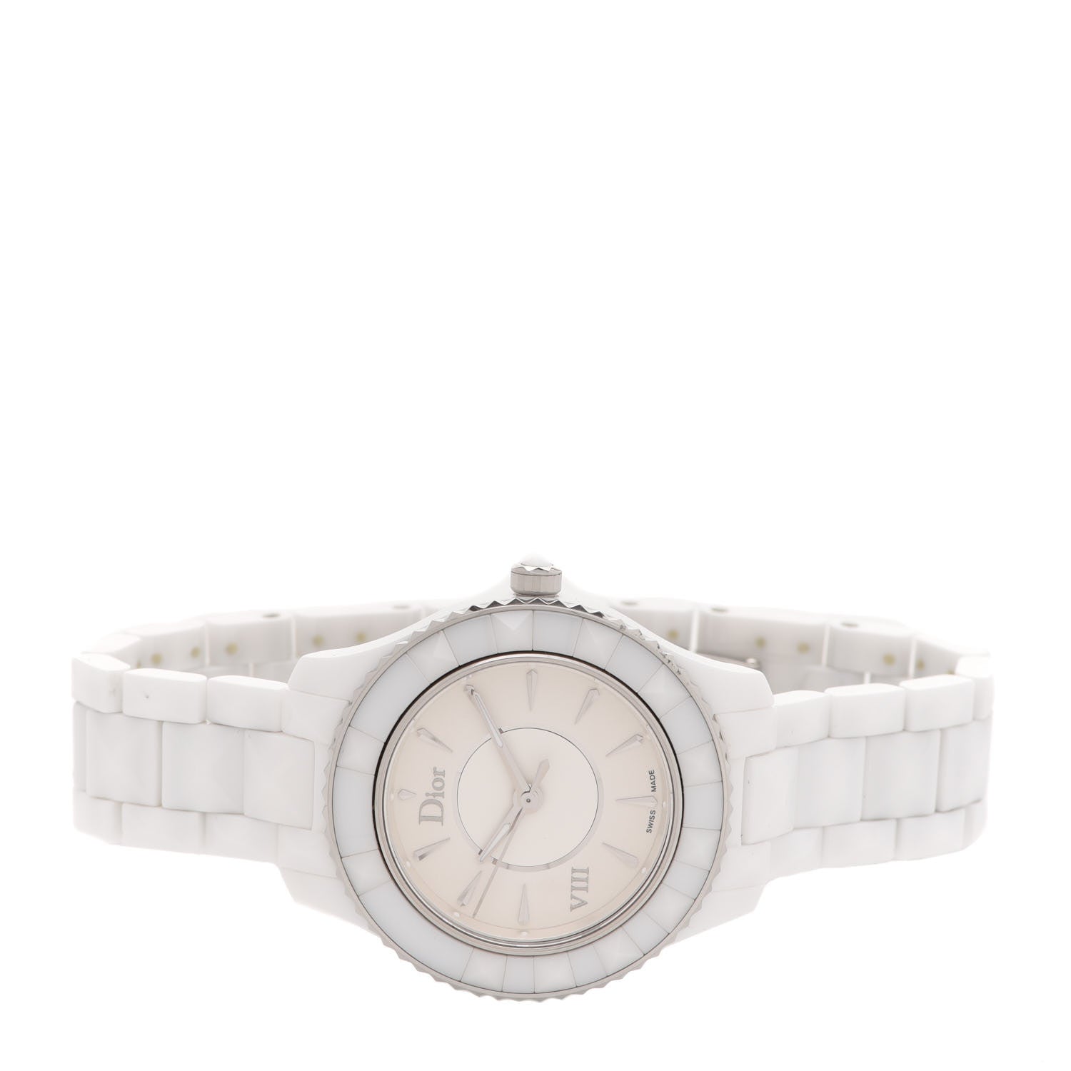 Christian Dior Stainless Steel Ceramic 33mm Dior VIII Quartz Watch White 2 of 4