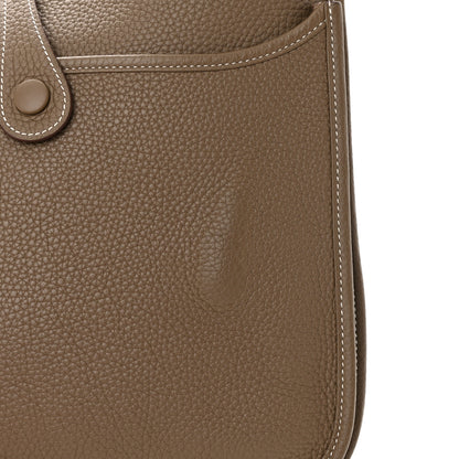 Hermes Taurillon Clemence Evelyne III PM Etoupe 13 of 15