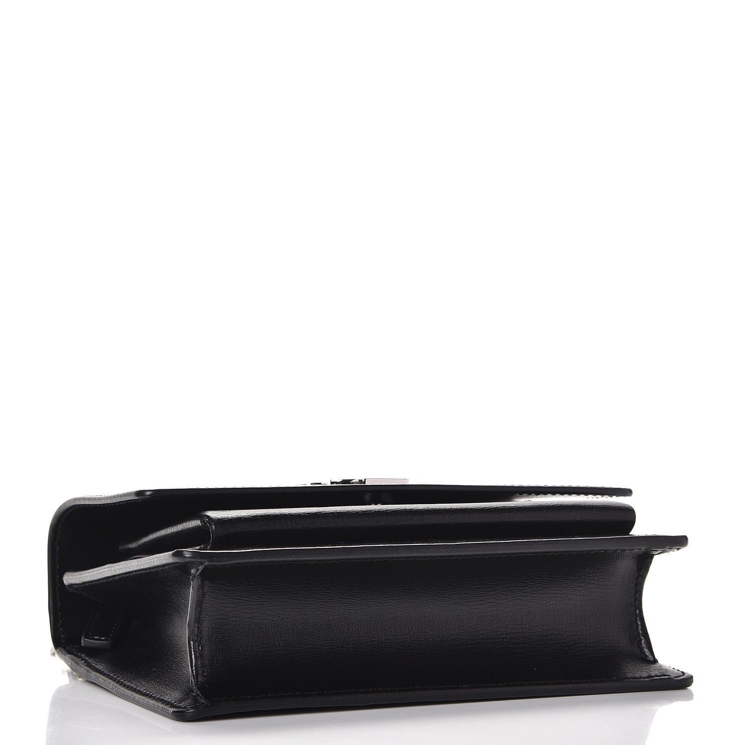 Saint Laurent Calfskin Monogram Sunset Chain Wallet Black 4 of 9