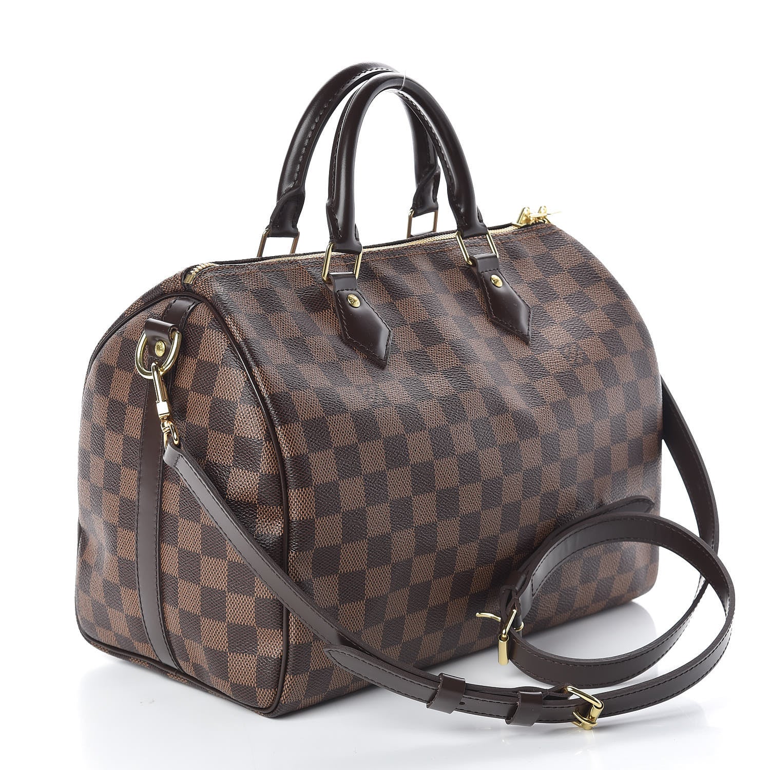 Louis Vuitton Damier Ebene Speedy Bandouliere 30 3 of 10