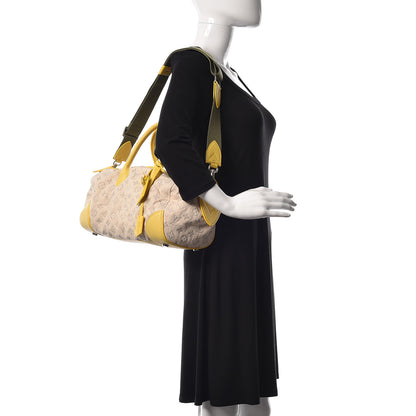 Louis Vuitton Monogram Denim Speedy Round Yellow 2 of 9