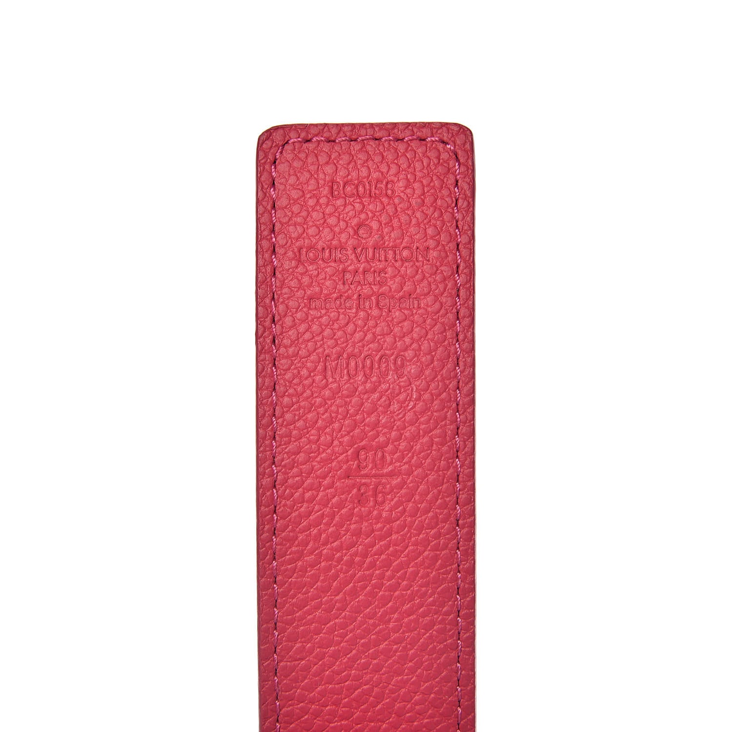 Louis Vuitton Monogram 30mm LV Initiales Reversible Belt 90 36 Fuchsia 4 of 6