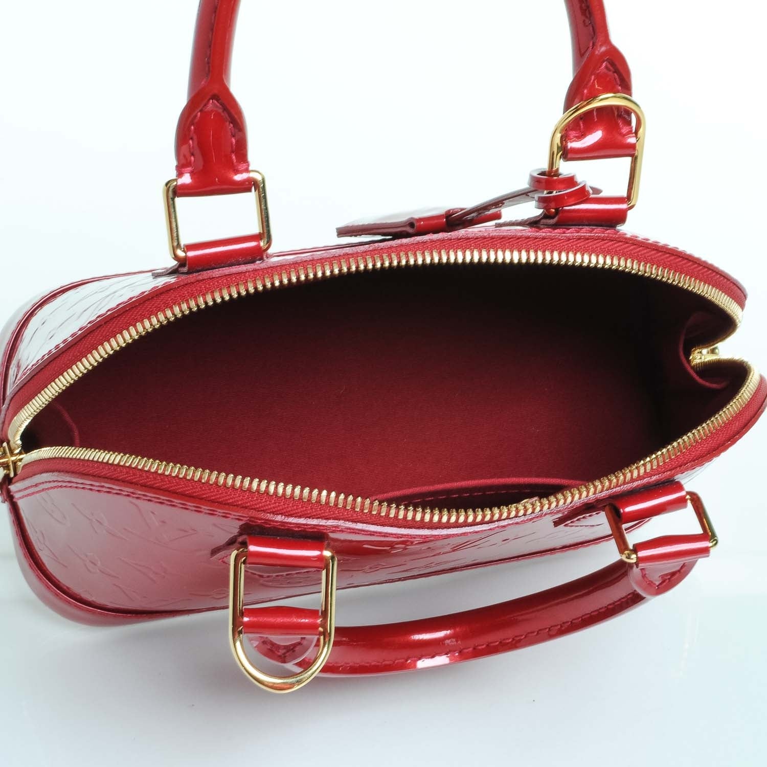Louis Vuitton Vernis Alma BB Pomme D'Amour 7 of 7
