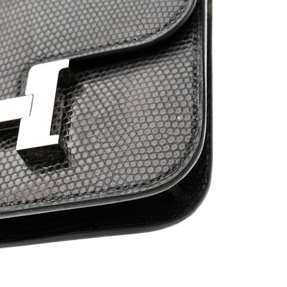 Hermes Lizard Constance Slim Wallet Black 12 of 14