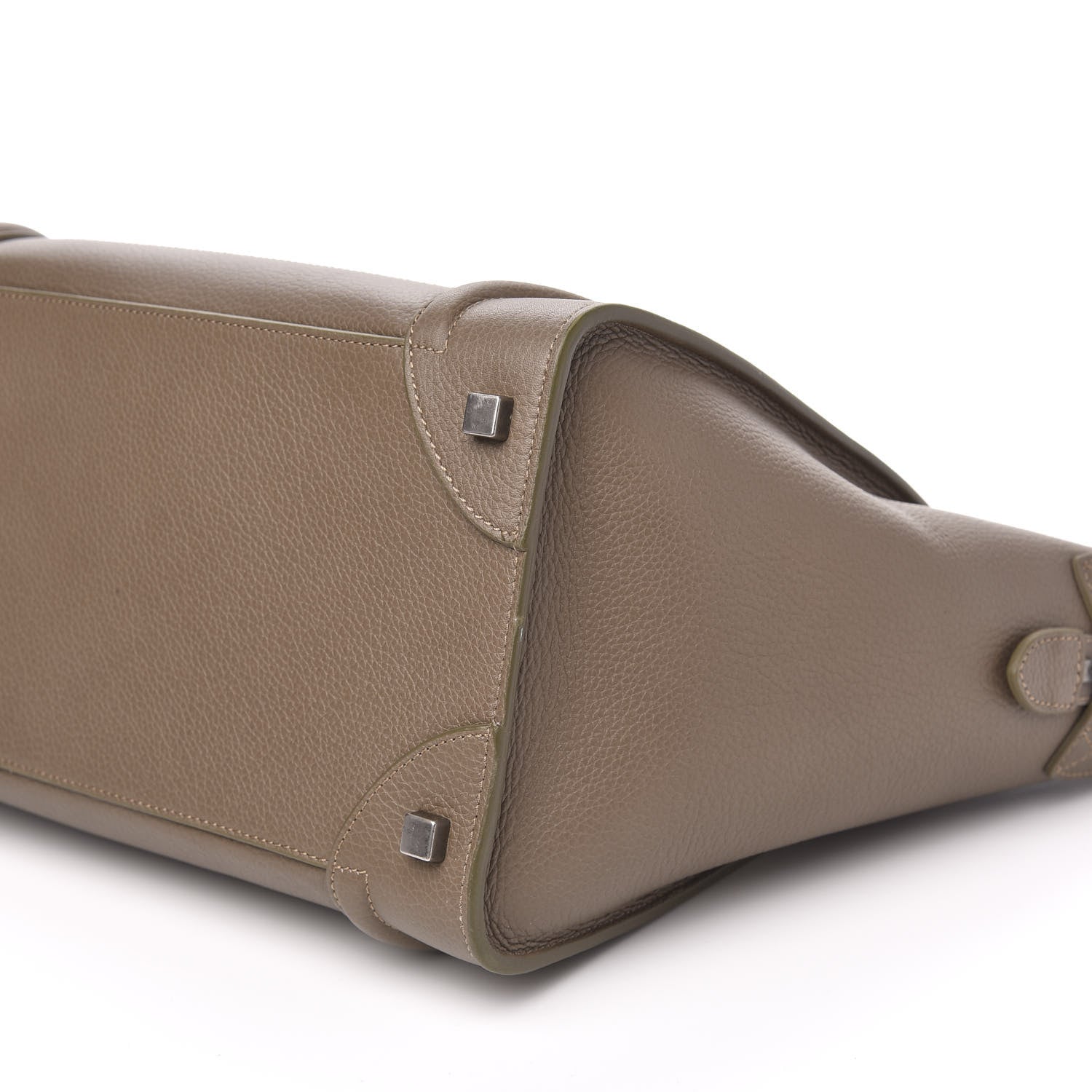 Celine Drummed Calfskin Mini Luggage Dune 10 of 11