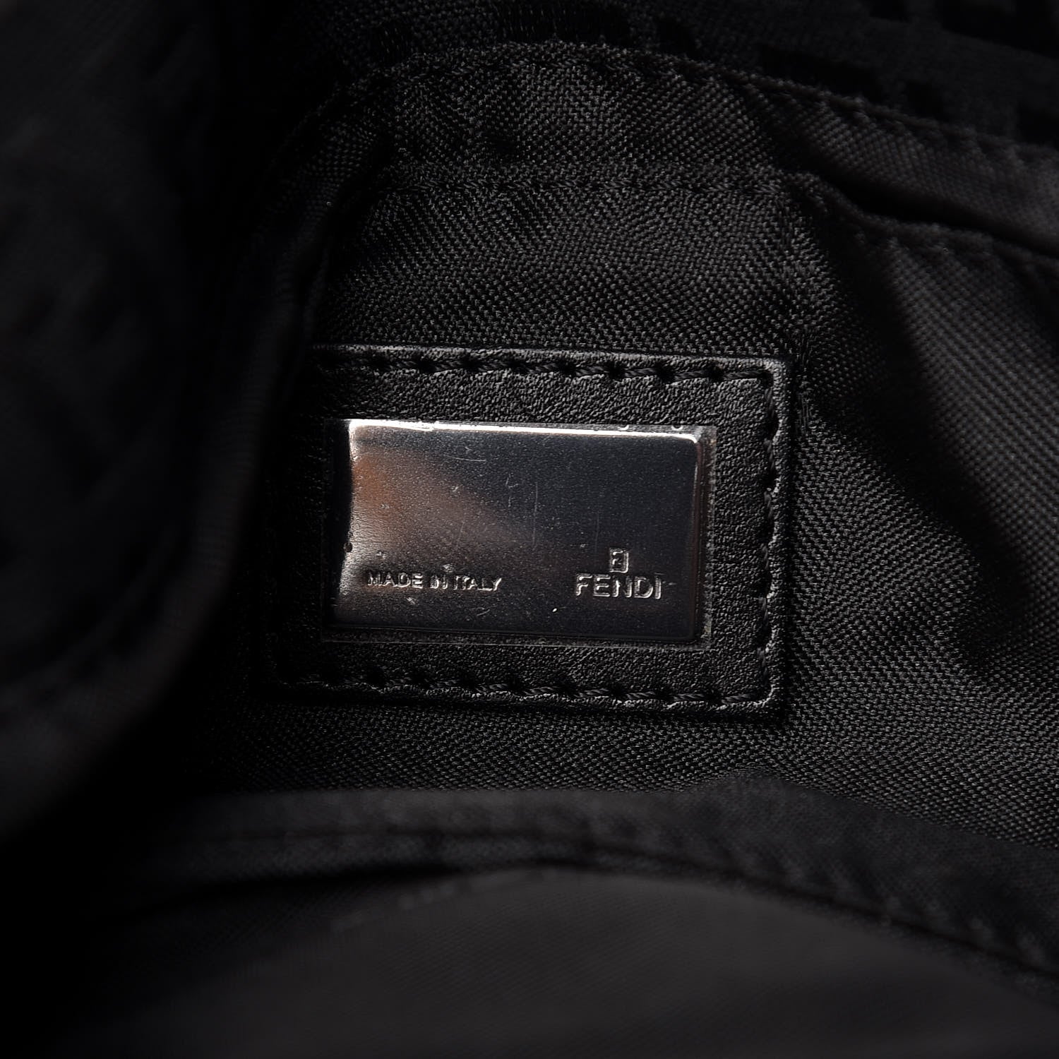 Fendi Zucchino Mini Mama Baguette Black 6 of 9