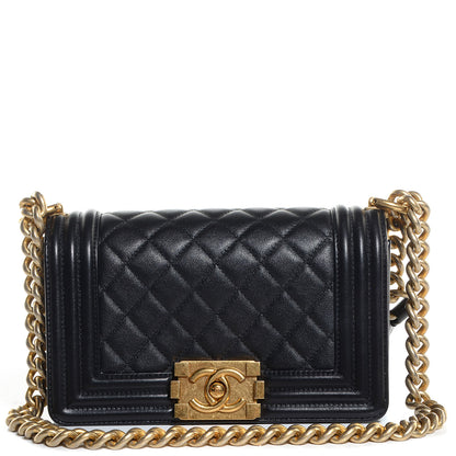 Chanel Calfskin Quilted Small Boy Flap Black 1 of 9