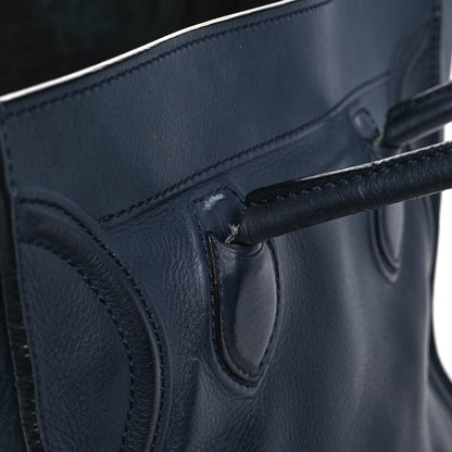 Celine Grained Calfskin Medium Phantom Luggage Indigo 13 of 18