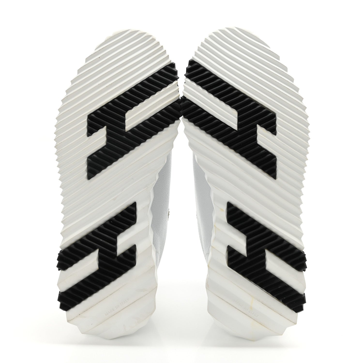 Hermes Goatskin Suede Goatskin Bouncing Sneakers 35 White Black 5 of 9