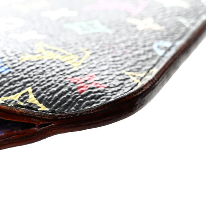 Louis Vuitton Monogram Multicolor Key Pouch Black Violet 7 of 8