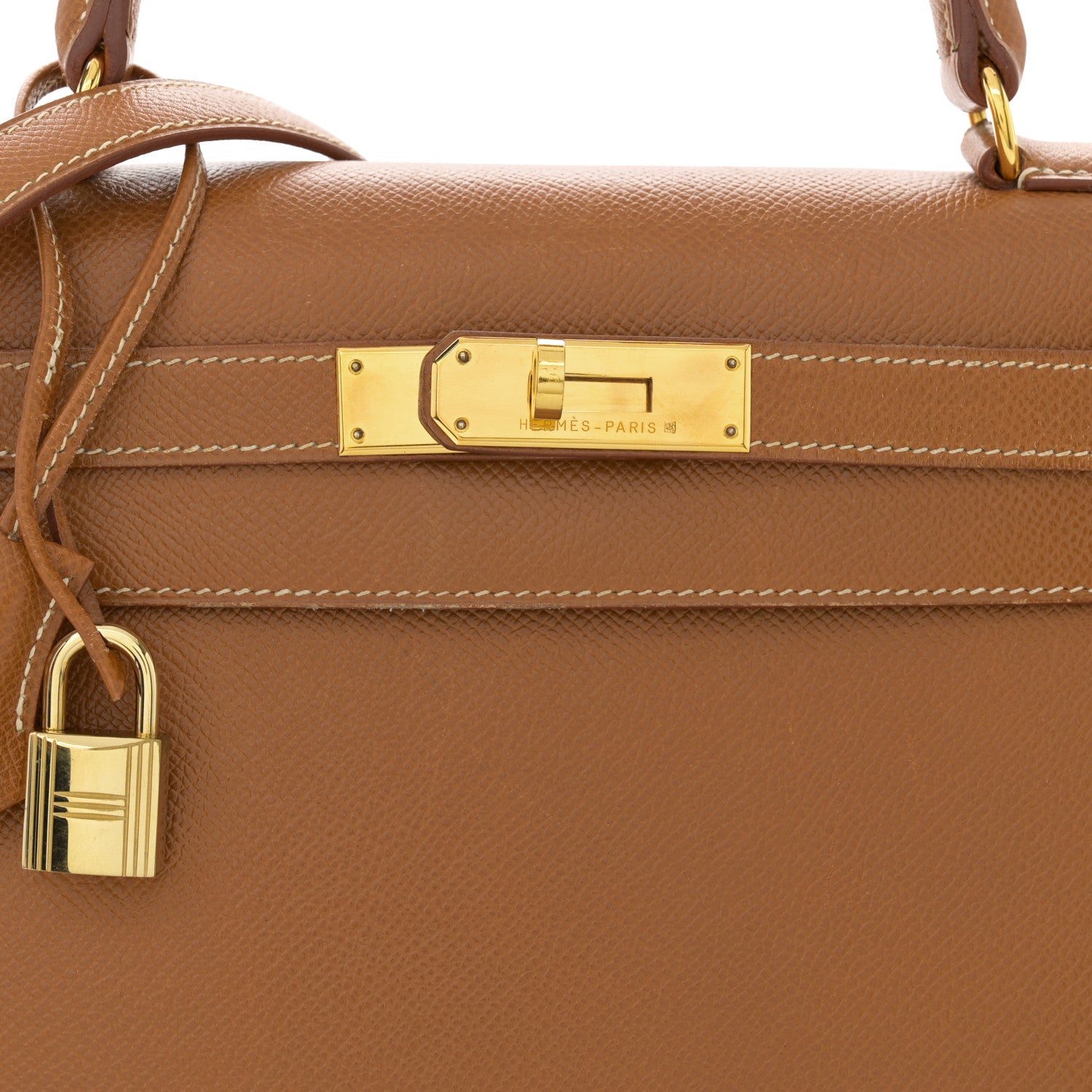 Hermes Courchevel Kelly Sellier 28 Gold 8 of 13