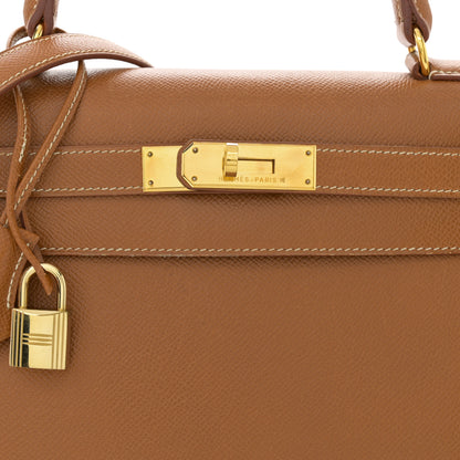 Hermes Courchevel Kelly Sellier 28 Gold 8 of 13