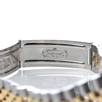 Rolex Stainless Steel 18K Yellow Gold Diamond 36mm Oyster Perpetual Datejust Watch Champagne 16233 7 of 7