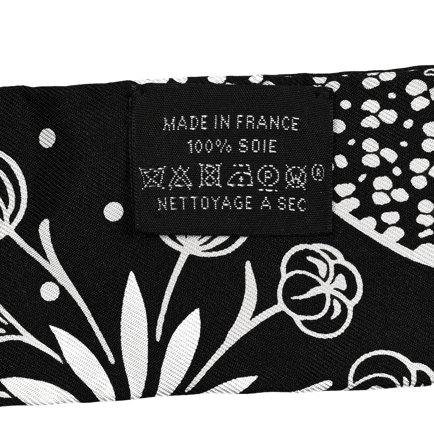 Silk Les Leopards Twilly Black White