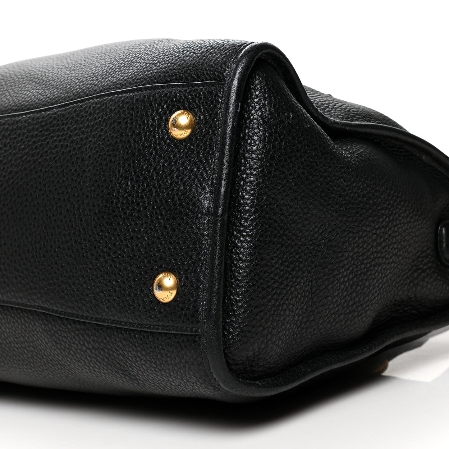 Vitello Daino Shopping Satchel Black