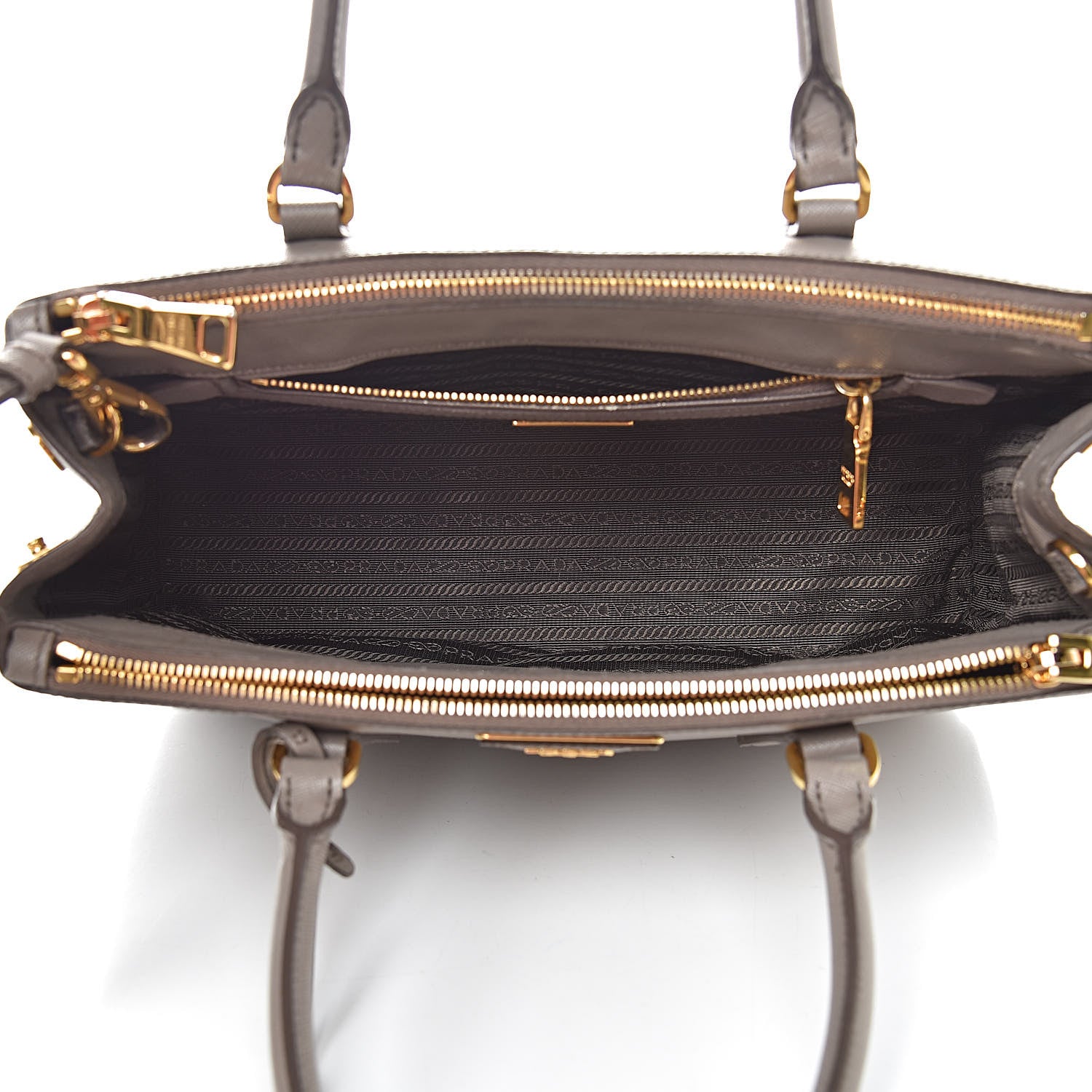 Prada Saffiano Small Galleria Double Zip Tote Argilla 5 of 22