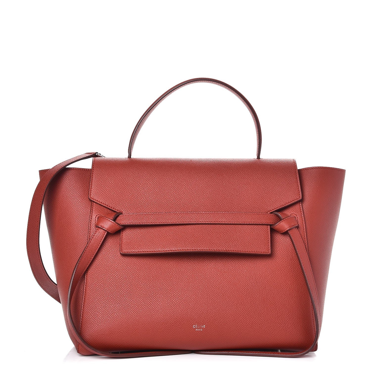 Celine Grained Calfskin Mini Belt Bag Rust 1 of 9