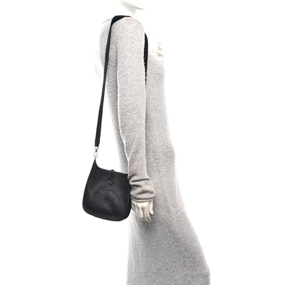 Hermes Taurillon Clemence Evelyne TPM Black 2 of 12