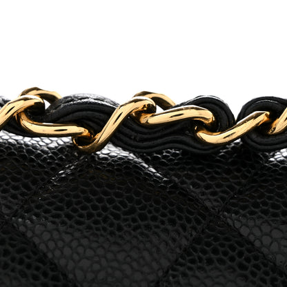 Chanel Caviar Quilted Jumbo Double Flap Black 13 of 16