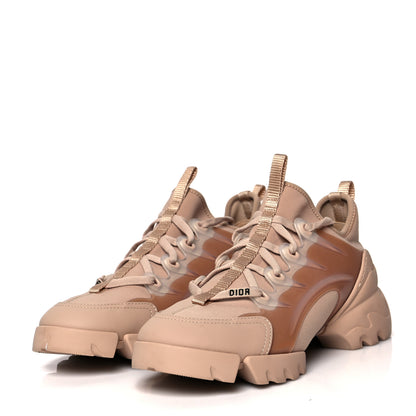 Christian Dior Neoprene Rubber Womens D-Connect Sneakers 38 Nude 3 of 12