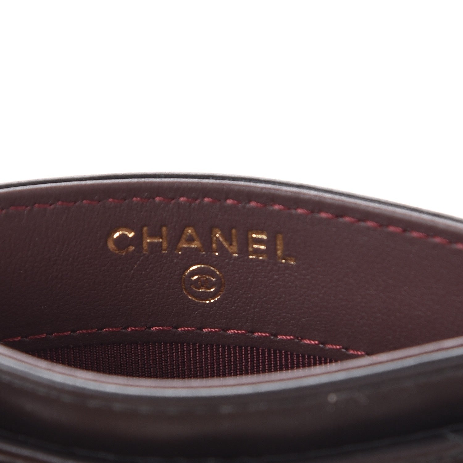 Chanel Aged Calfskin Quilted Lucky Charms Reissue Card Holder Black 6 of 9