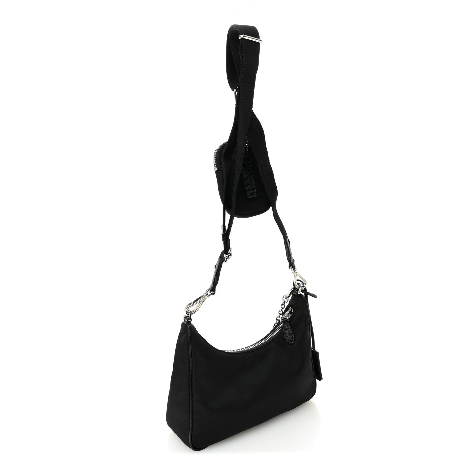 Prada Re-Nylon Saffiano Re-Edition 2005 Shoulder Bag Black 3 of 11