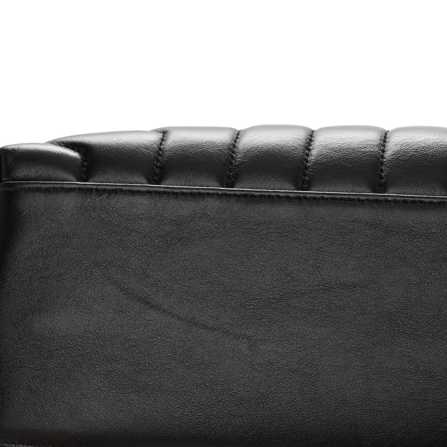 Saint Laurent Calfskin Y Quilted Monogram Monochrome Medium Loulou Chain Satchel Black 10 of 12