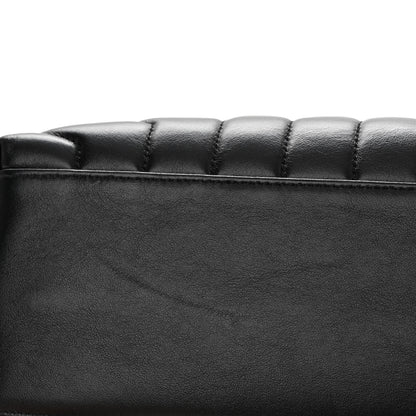 Saint Laurent Calfskin Y Quilted Monogram Monochrome Medium Loulou Chain Satchel Black 10 of 12