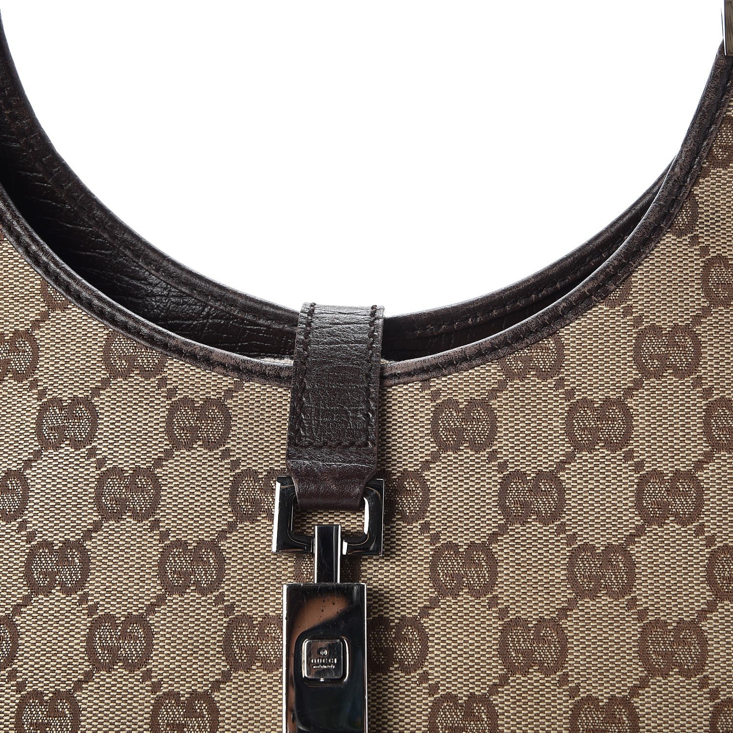 Gucci Monogram Small Bardot Brown 10 of 15
